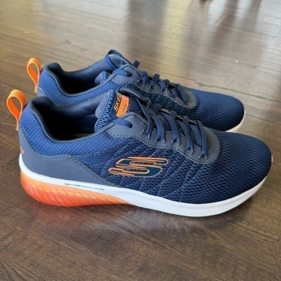 Skechers Other - Skechers Air Ultra Flex (Orange/Navy) Sneaker Size 11 Men